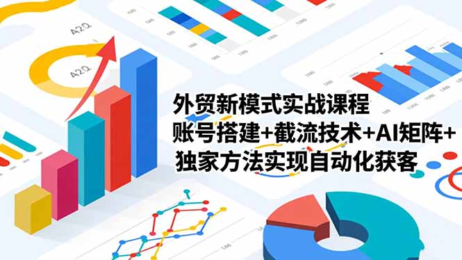 外贸新模式实战课程，账号搭建+截流技术+AI矩阵+独家方法实现自动化获客-摇钱树